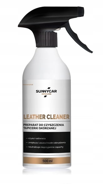 Leather Cleaner neutralne pH szybko usuwa zabrudzenia, nie wysusza skóry