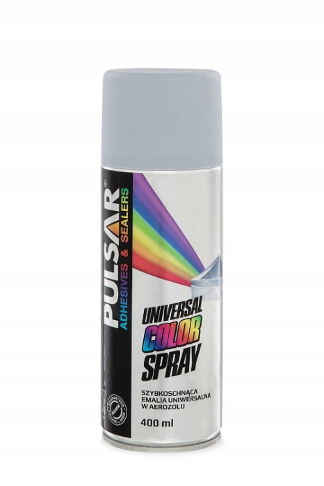 Farba spray szary mat 400 ml - uniwersalna emalia podkładowa Pulsar