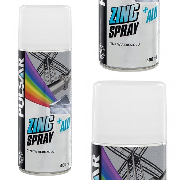 Cynk w sprayu Pulsar 400 ml - idealny do zabezpieczania spoin, spawów i felg