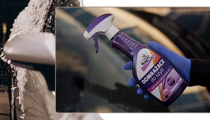 Odmrażacz Brumm Atomizer 500 ml - szybkie usuwanie lodu z szyb i lusterek samochodowych