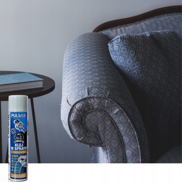 Klej w sprayu Pulsar 600 ml – zastosowanie w tapicerce samochodowej, wygłuszenia i izolacje