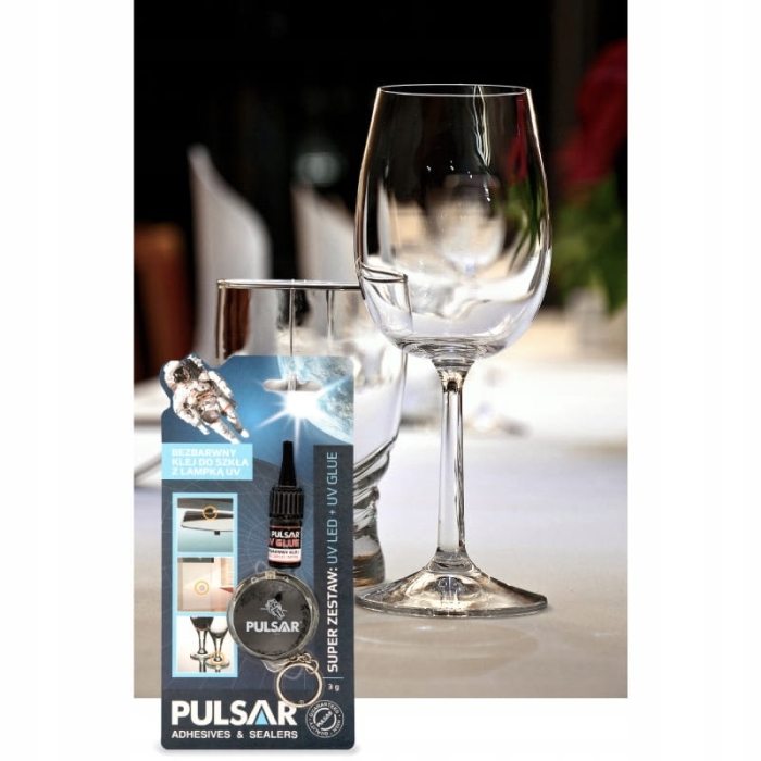 Klej UV Pulsar 3 g - zastosowanie do przyklejania szkła i elementów dekoracyjnych