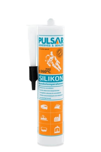 Przejdź do produktu SILIKON WYSOKOTEMPERATUROWY PULSAR CZARNY +360°C 300 ml