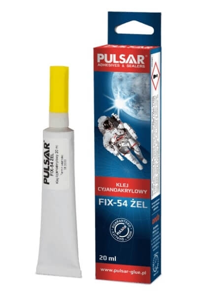 Przejdź do produktu KLEJ CYJANOAKRYLOWY W ŻELU PULSAR FIX-54 20g