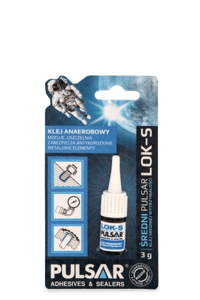 Przejdź do produktu KLEJ DO GWINTÓW ŚRUB ŚREDNI PULSAR LOK-S ANAEROBOWY USZCZELNIA MOCUJE 3 g