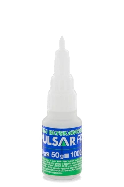 Przejdź do produktu KLEJ CYJANOAKRYLOWY BARDZO GĘSTY SEKUNDOWY BŁYSKAWICZNY PULSAR FIX-16 20 g