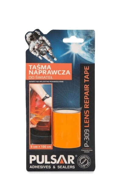 Przejdź do produktu TAŚMA NAPRAWCZA DO ŚWIATEŁ KIERUNKOWSKAZU POMARAŃCZOWA PULSAR KP309 1m