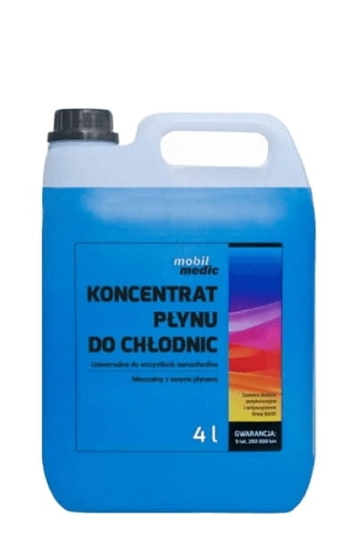 Przejdź do produktu KONCENTRAT PŁYNU DO CHŁODNIC MOBIL MEDIC UNIWERSALNY 4L