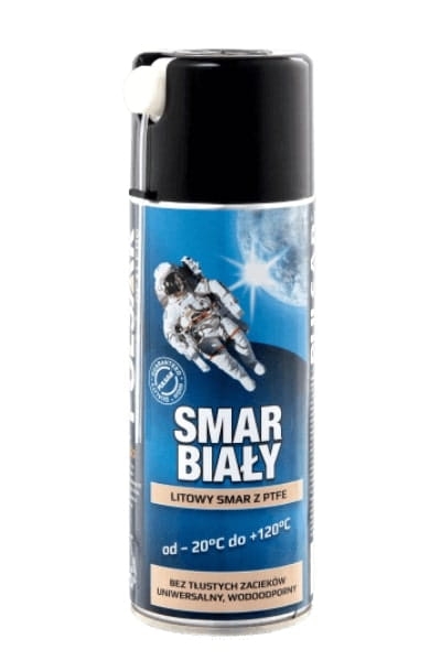 Przejdź do produktu SMAR BIAŁY LITOWY Z TEFLONEM PTFE PULSAR W SPRAYU 400 ml
