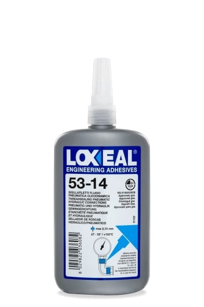 Przejdź do produktu KLEJ USZCZELNIAJĄCY DO GWINTÓW RUROWYCH 3/4" LOXEAL 53-14 BRĄZOWY 250 ml