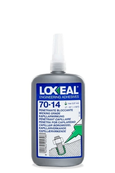 Przejdź do produktu KLEJ DO GWINTÓW ŚRUB NAKRĘTEK LOXEAL 70-14 O DUŻEJ ŚREDNICY M5 250 ml