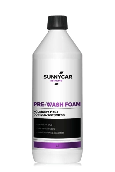 Aktywna piana Sunnycar Pre-Wash Foam 1 l - mycie wstępne bezpieczne dla lakieru