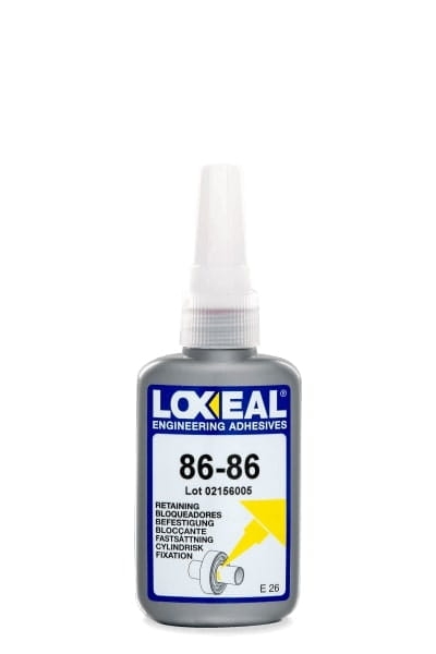 Przejdź do produktu KLEJ DO ŁOŻYSK PIAST TULEI LOXEAL 86-86 DO 230°C 50 ml