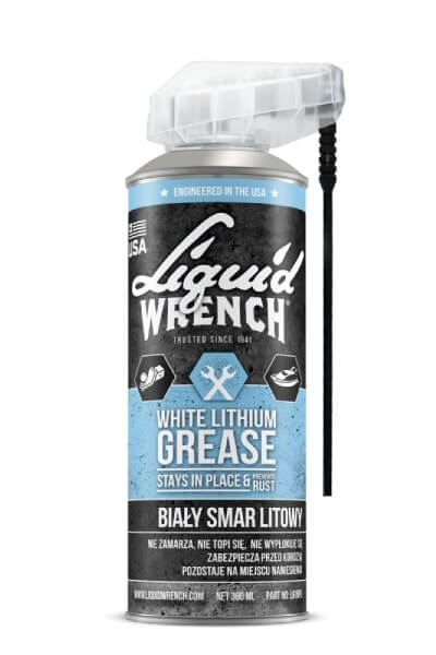 Przejdź do produktu SMAR BIAŁY LITOWY W SPRAYU LIQUID WRENCH DO ZAWIASÓW KŁÓDEK 380 ml