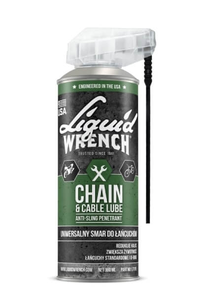 Przejdź do produktu SMAR DO ŁAŃCUCHA W SPRAYU LIQUID WRENCH DO MOTOCYKLI ROWERÓW 380 ml