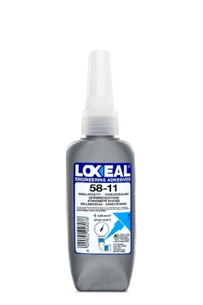 Przejdź do produktu KLEJ DO POŁĄCZEŃ GWINTOWYCH USZCZELNIACZ LOXEAL 58-11 WYSOKA LEPKOŚĆ 50 ml