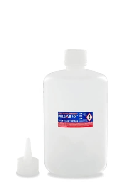 Przejdź do produktu KLEJ CYJANOAKRYLOWY RZADKI SEKUNDOWY BŁYSKAWICZNY CA PULSAR FIX-06 1000 g