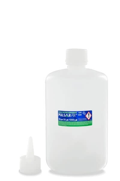 Przejdź do produktu KLEJ CYJANOAKRYLOWY BARDZO GĘSTY SEKUNDOWY BŁYSKAWICZNY PULSAR FIX-16 1000g