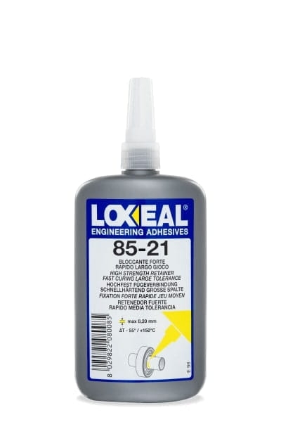 Przejdź do produktu KLEJ DO ŁOŻYSK PIAST TULEI LOXEAL 85-21 MAKSYMALNA SIŁA MOCOWANIA 250 ml