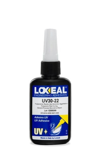 Przejdź do produktu KLEJ UV DO SZKŁA I METALU BEZBARWNY WYSOKA LEPKOŚĆ LOXEAL 30-22 50 ml