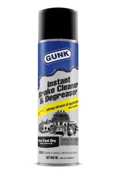 GUNK Brake Cleaner 600 ml - silny strumień do czyszczenia tarcz hamulcowych