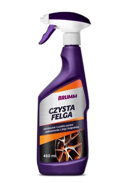 Przejdź do produktu ŚRODEK DO CZYSZCZENIA FELG BRUMM USUWA BRUD Z KLOCKÓW HAMULCOWYCH 450 ml
