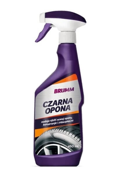 Przejdź do produktu CZERNIDŁO DO OPON BRUMM NABŁYSZCZA PIELĘGNUJE KONSERWUJE ATOMIZER 450 ml