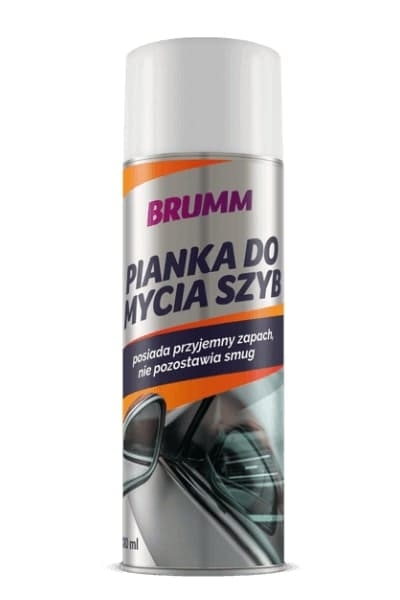 Przejdź do produktu PIANKA DO MYCIA SZYB PRZYJEMNY ZAPACH NIE POZOSTAWIA SMUG BRUMM 400 ml