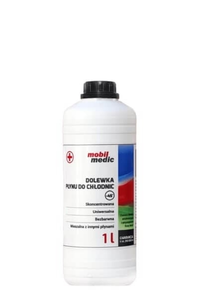 Przejdź do produktu DOLEWKA PŁYNU DO CHŁODNIC MOBIL MEDIC UNIWERSALNA BEZBARWNA 1L