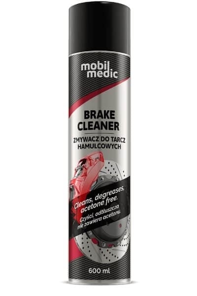 Szybkoschnący zmywacz do hamulców 600 ml - bezchlorowy i bezacetonu Mobil Medic