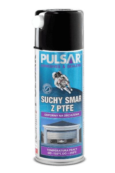 Przejdź do produktu SUCHY SMAR W SPRAYU PTFE DO BRAM ŁAŃCUCHA PULSAR UNIWERSALNY 400 ml