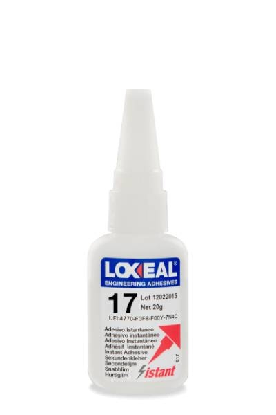 Klej cyjanoakrylowy Loxeal 17 20 g - przezroczysty klej do metalu, gumy i tworzyw, wysoka wytrzymałość