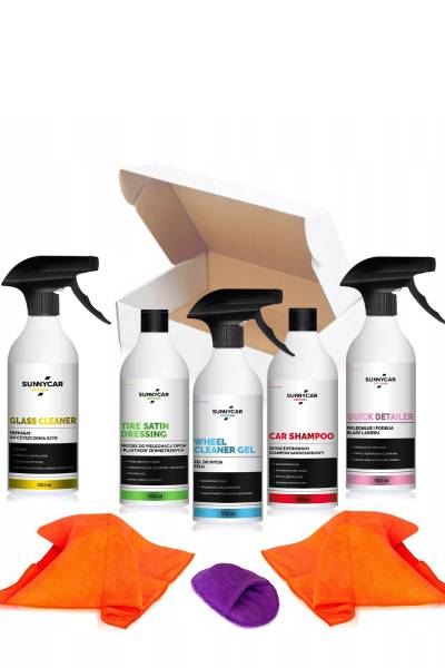 Zestaw SunnyCar Detailing - komplet kosmetyków detailingowych jako prezent