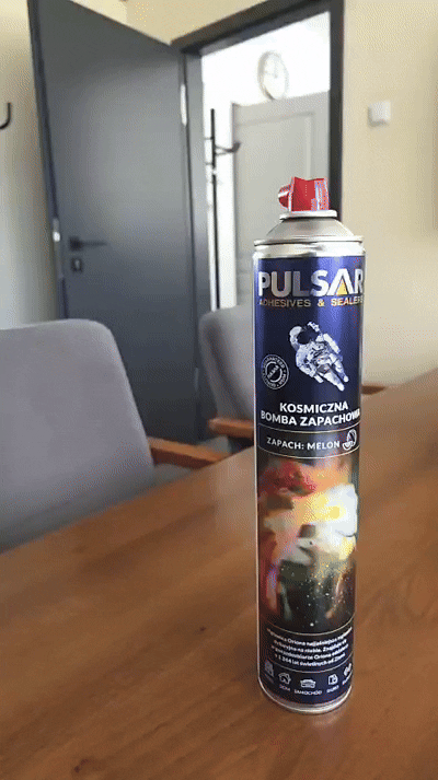 PULSAR Kosmiczna Bomba Zapachowa Kawa 750 ml w użyciu