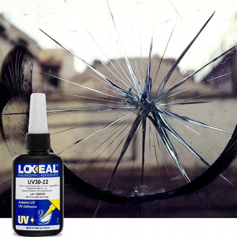 Klej UV Loxeal 30-22 – przykład użycia do sklejania szyb