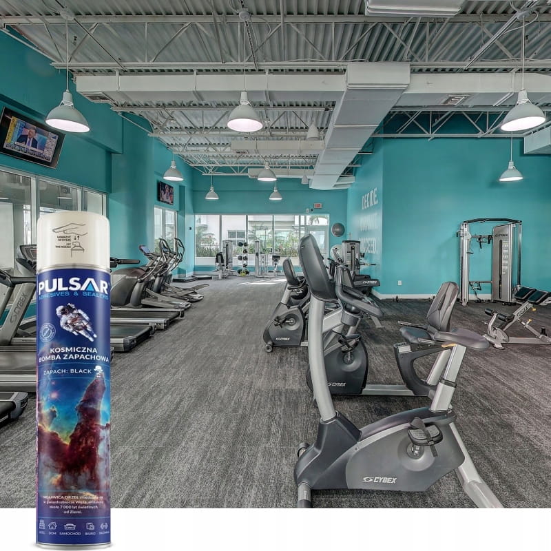 Pulsar Black 750 ml - idealny do dużych przestrzeni jak hotele, siłownie i sale konferencyjne