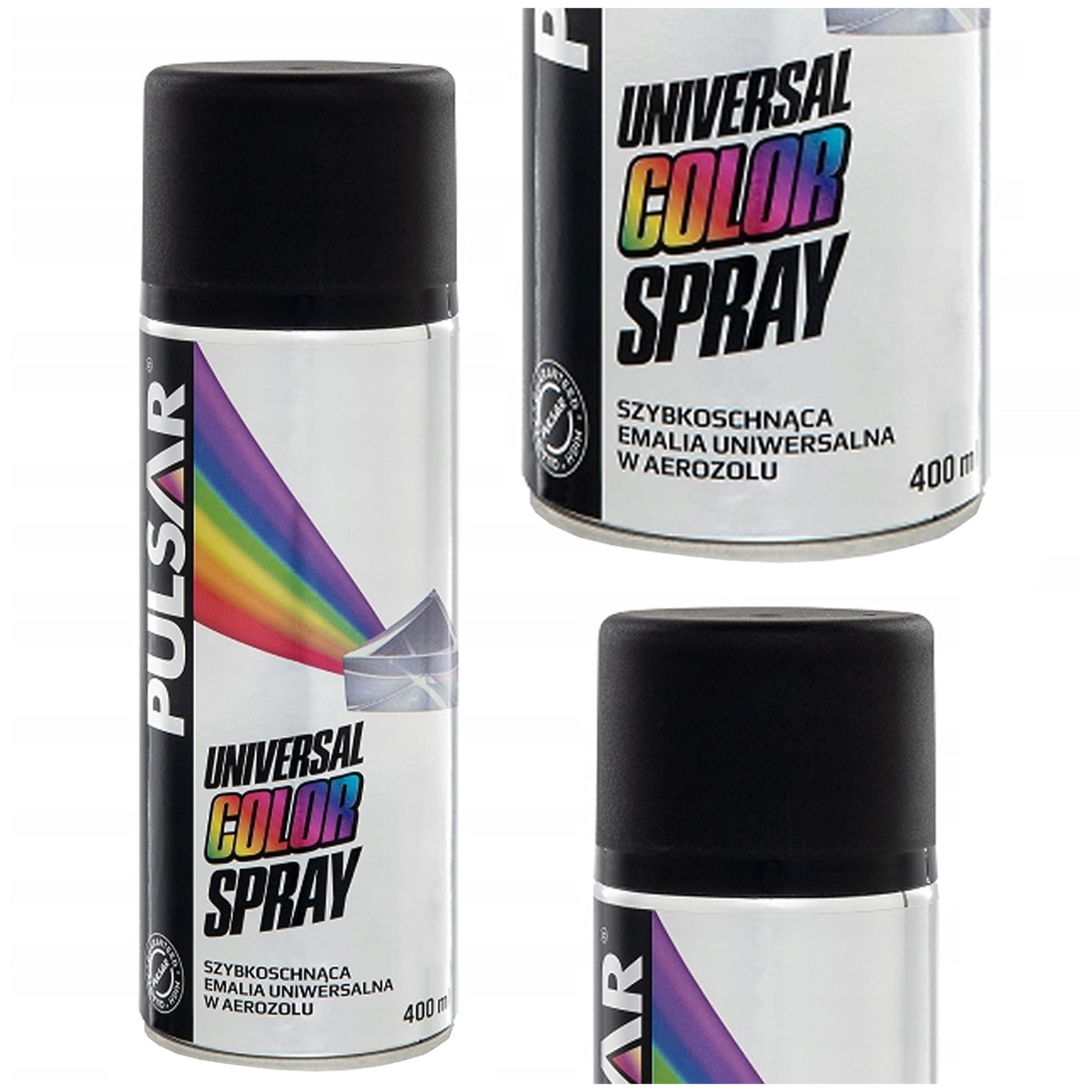 Matowy lakier spray Pulsar 400 ml - szybkoschnąca emalia do rowerów, karoserii, ogrodzenia
