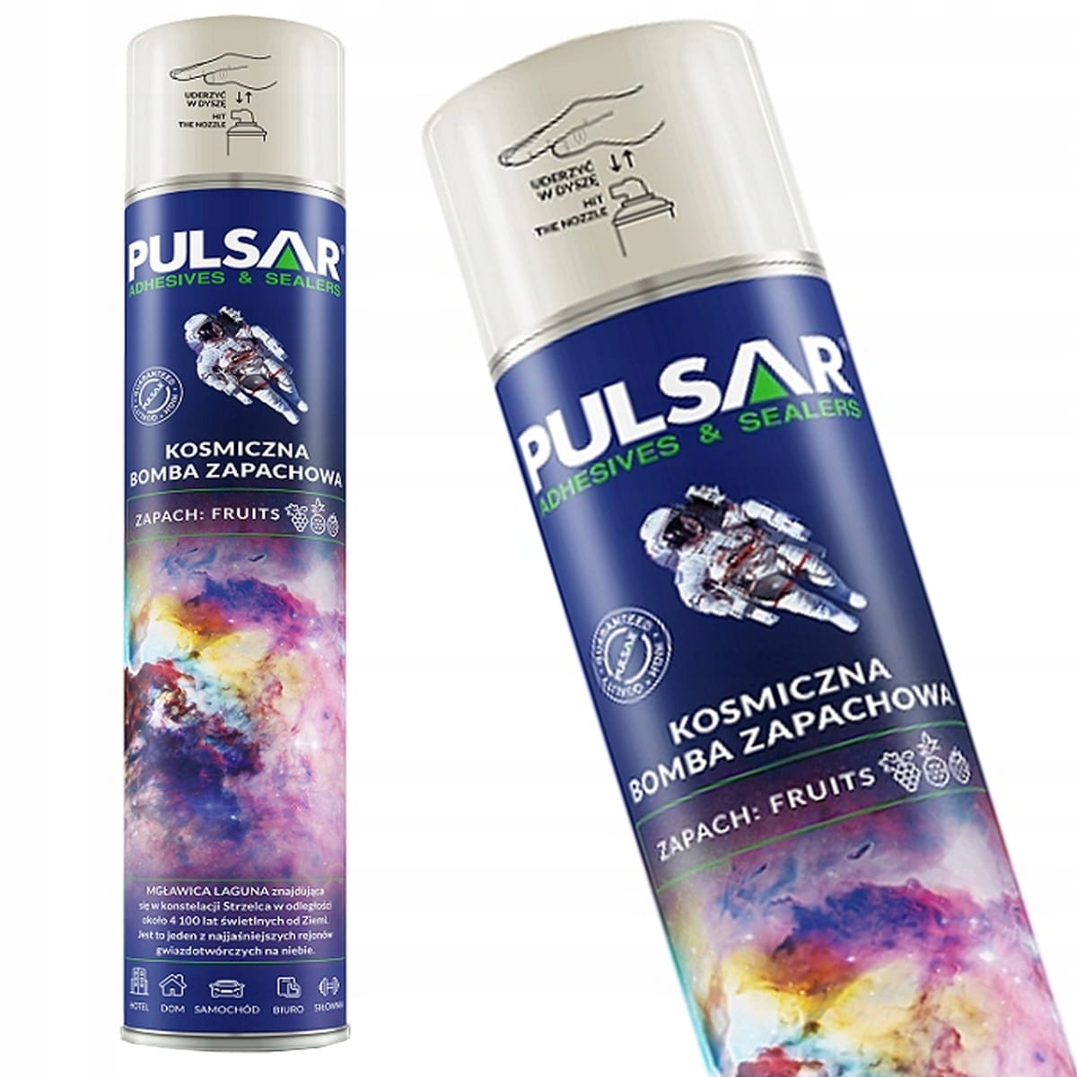 Pulsar Fruits 750 ml - idealny do dużych pomieszczeń jak hotele, siłownie, sale konferencyjne