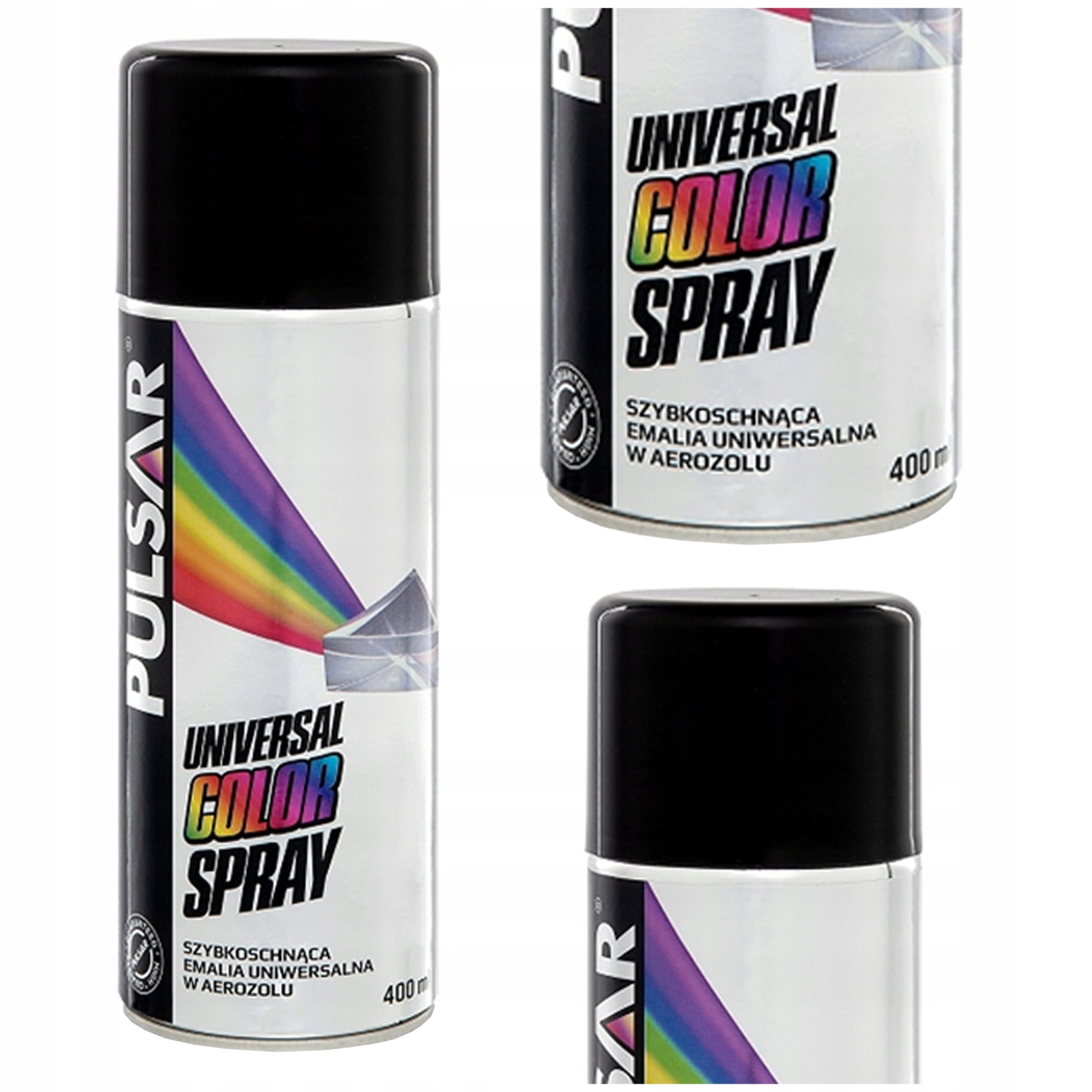 Pulsar RAL 9005 400 ml - lakierowanie bram, ram rowerowych oraz elementów metalowych