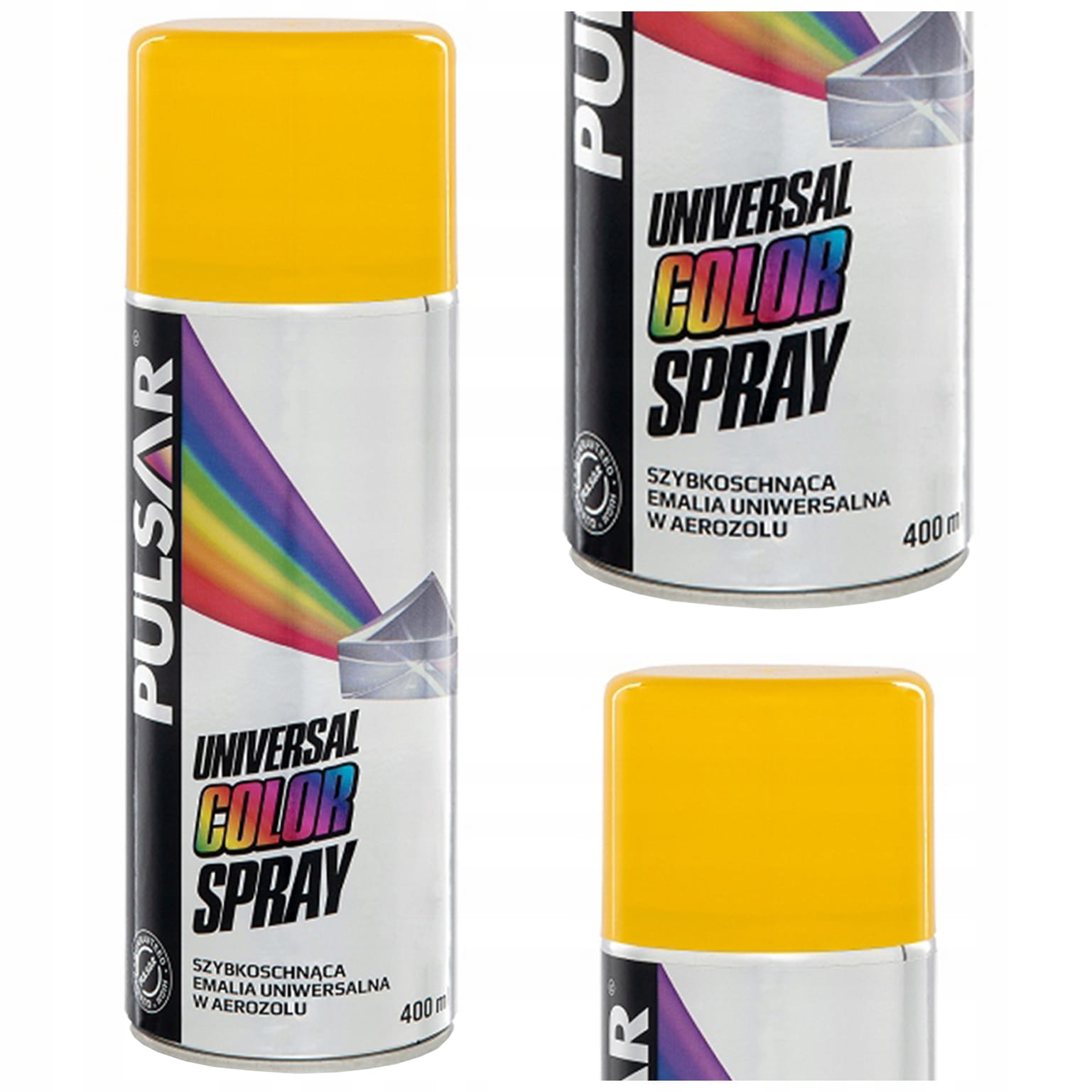 Pulsar RAL 1003 400 ml - lakier do malowania rowerów, konstrukcji metalowych i drewnianych