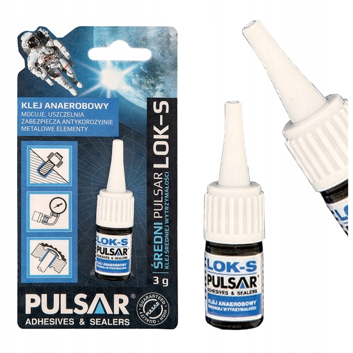 Pulsar LOK-S 3 g - zastosowanie do zabezpieczania gwintów przeciwdziałające odkręcaniu