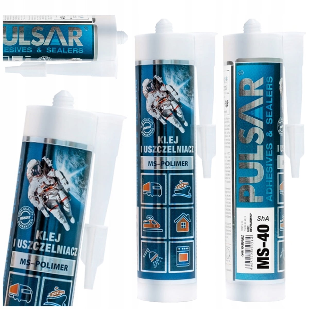 Pulsar MS-40 290 ml - zastosowanie do spoinowania szyb, metalu i tworzyw