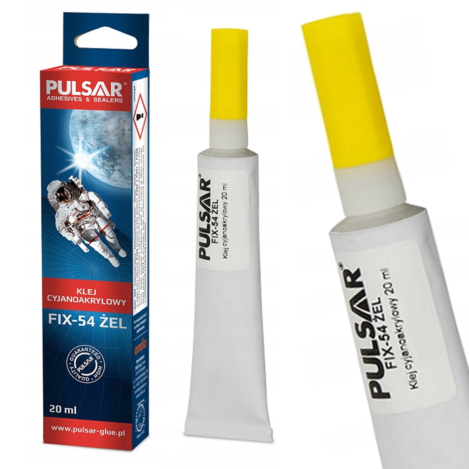 Klej cyjanoakrylowy w żelu Pulsar FIX-54 20 g